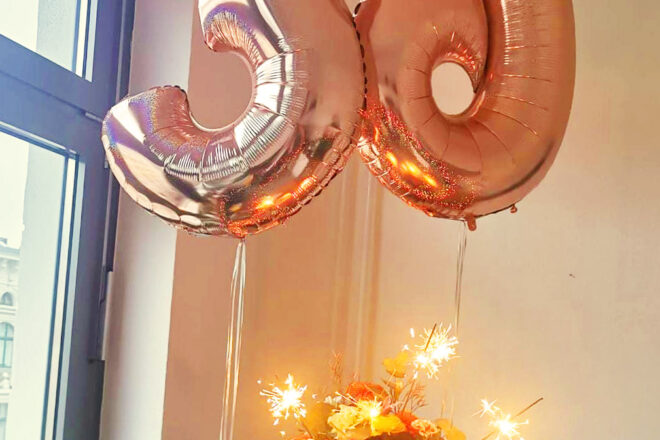 Christiane Schwarzkopf | 36 und kein bisschen erwachsen | Luftballon 36 auf meinem Geburtstagstisch